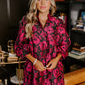 Uptown Social Floral Jacquard Mini Dress Image - 1