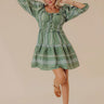 Wine Country Cutie Floral Mini Dress in Green Image - 1