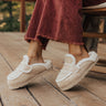 The Anna Faux Suede Slipper in Light Beige Image - 1