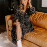 Calmer Days Floral Midi in Black Image - 1