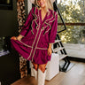Chic A La Mode Ruffle Mini Dress in Royal Plum Image - 1