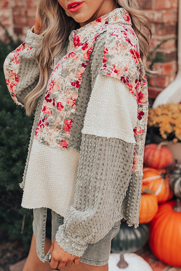 Sedona Sunsets Knit Lightweight Jacket in Sage Image - 3