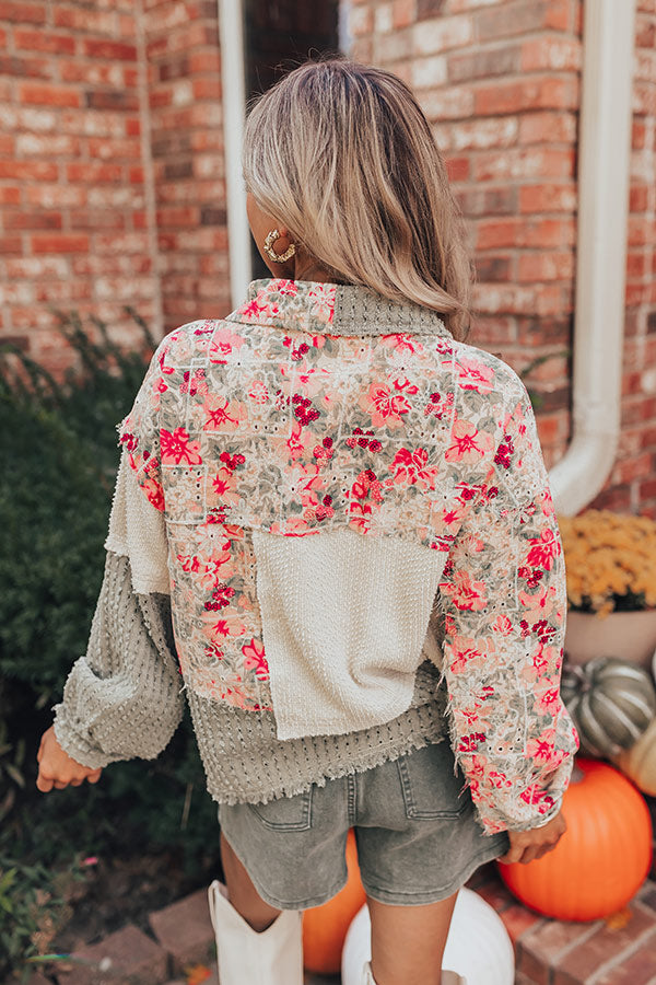 Sedona Sunsets Knit Lightweight Jacket in Sage Image - 2