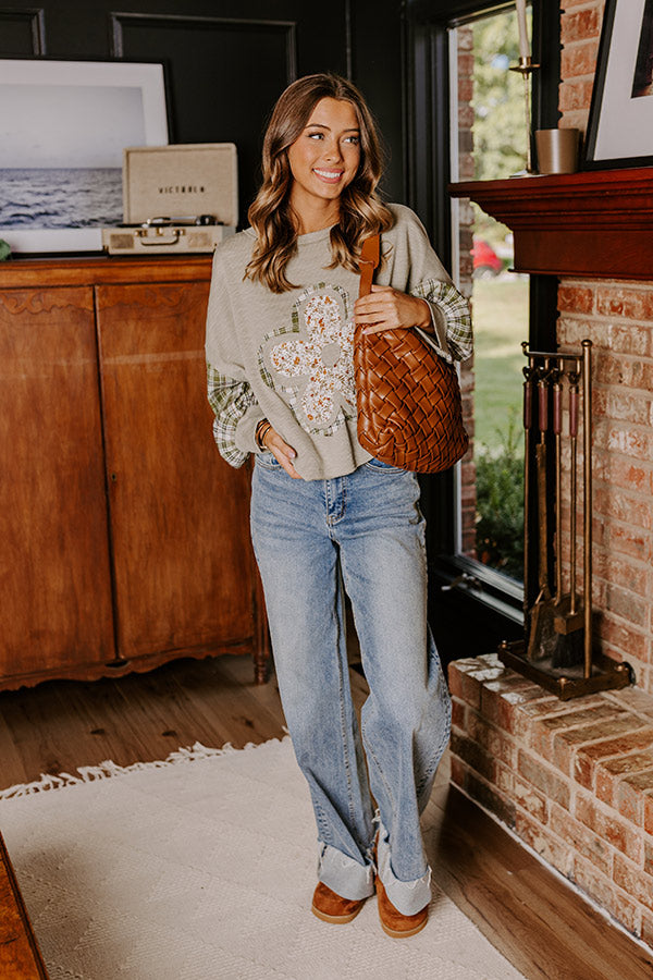 Apple Cider Sippin' Plaid Top Image - 4