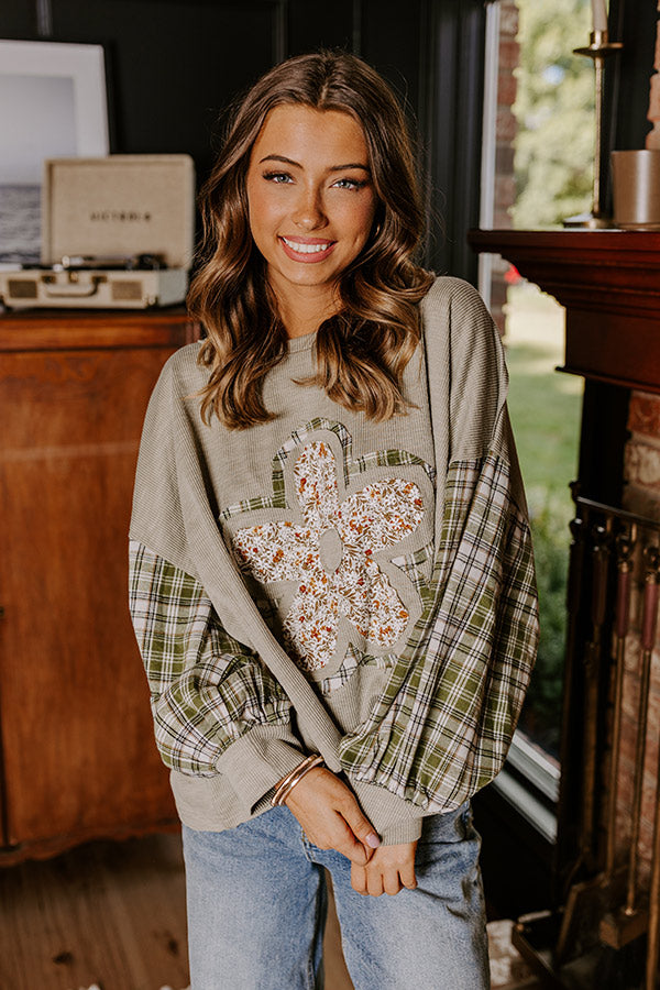 Apple Cider Sippin' Plaid Top Image - 3