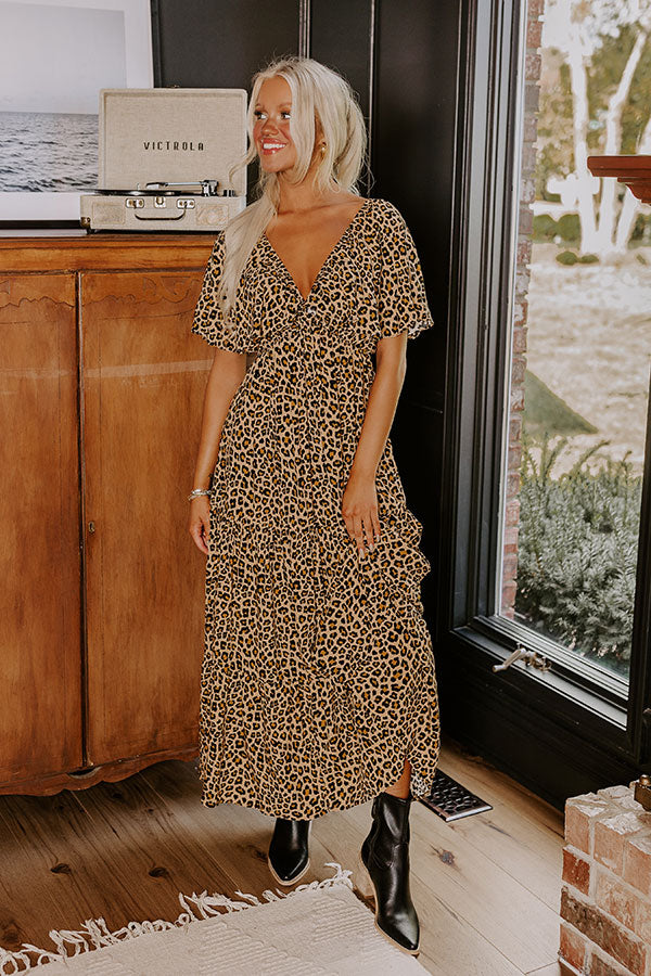 Fiercely In Love Leopard Maxi Dress Image - 1