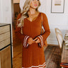 Cafe Cutie Ribbed Mini Dress Image - 1