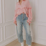 The Violet High Waist Barrel Jean Image - 1
