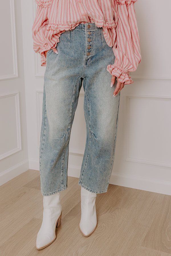 The Violet High Waist Barrel Jean Image - 3