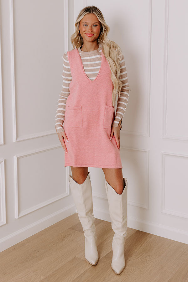 Stylist's Pick Knit Mini Dress in Pink Image - 1