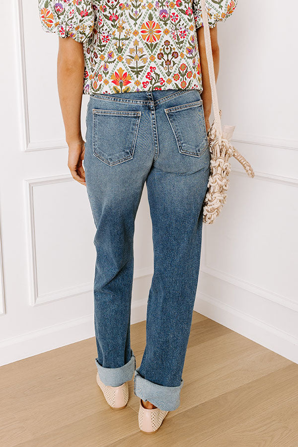 JUST USA MILA High Waist Tall Straight Leg Jean Image - 3