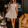 Let's Have A Toast Velvet Mini Dress in Champagne Image - 1