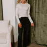 Simply Sweet Ribbed Top in Cream Image - 1