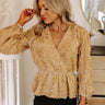 Vino For Two Peplum Top Image - 1