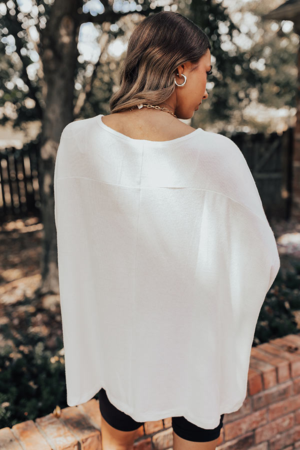 Easy To Style Oversized Dolman Tee in Ivory Image - 2