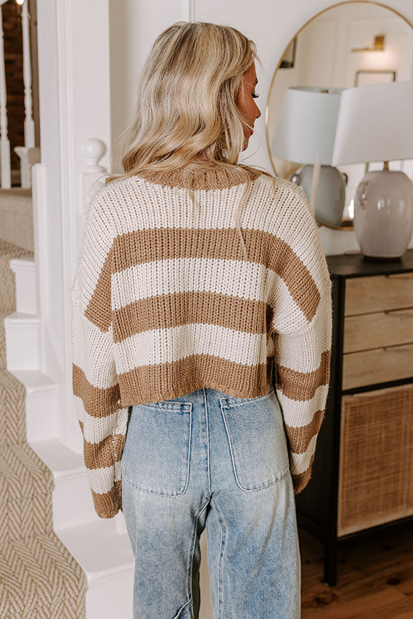Cute Energy Knit Crop Sweater Image - 4