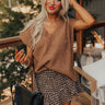Cinnamon Sugar Kisses Knit Top in Chocolate Image - 1