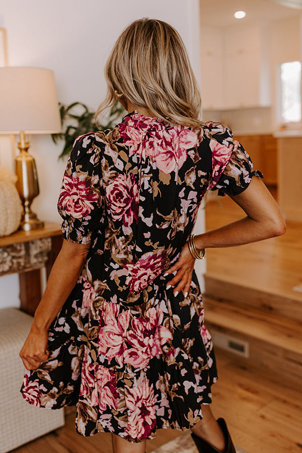 Rose Garden Romance Button Down Mini Dress Image - 4