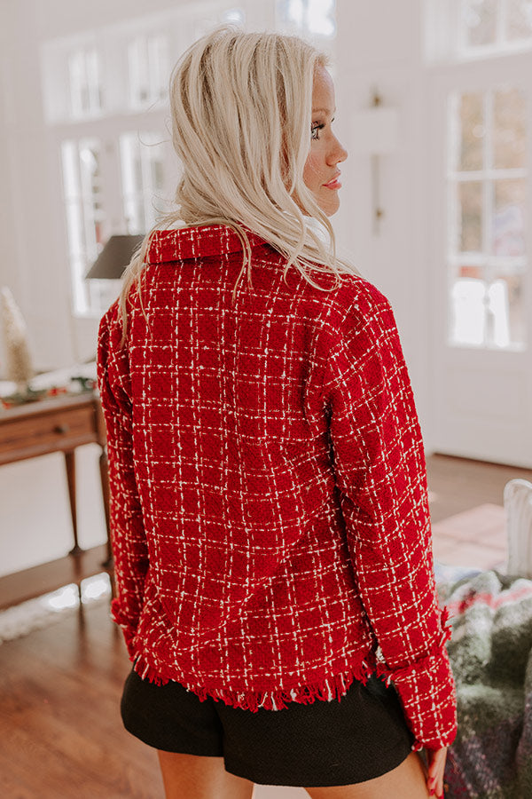 Ever So Posh Plaid Tweed Jacket Image - 2