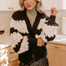 Stripe A Pose Knit Cardigan in Black Image - 1
