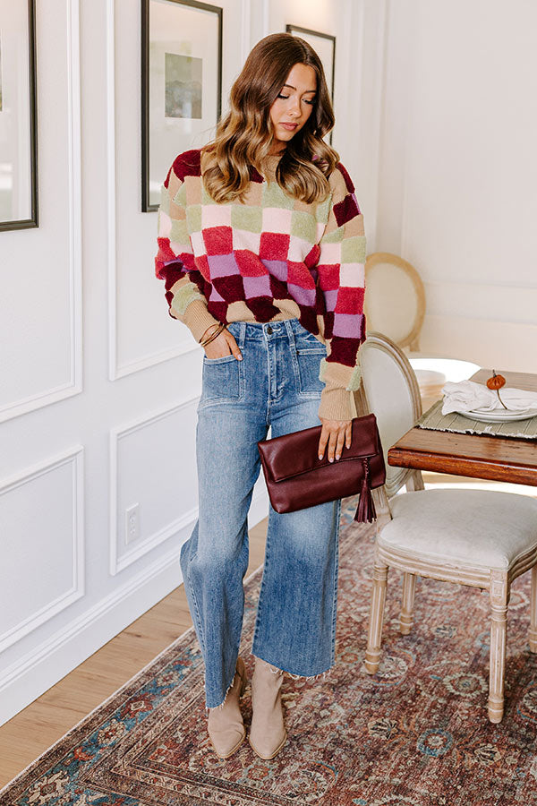 Vibe Check Knit Sweater in Iced Latte Image - 3