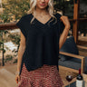 Cinnamon Sugar Kisses Knit Top in Black Image - 1