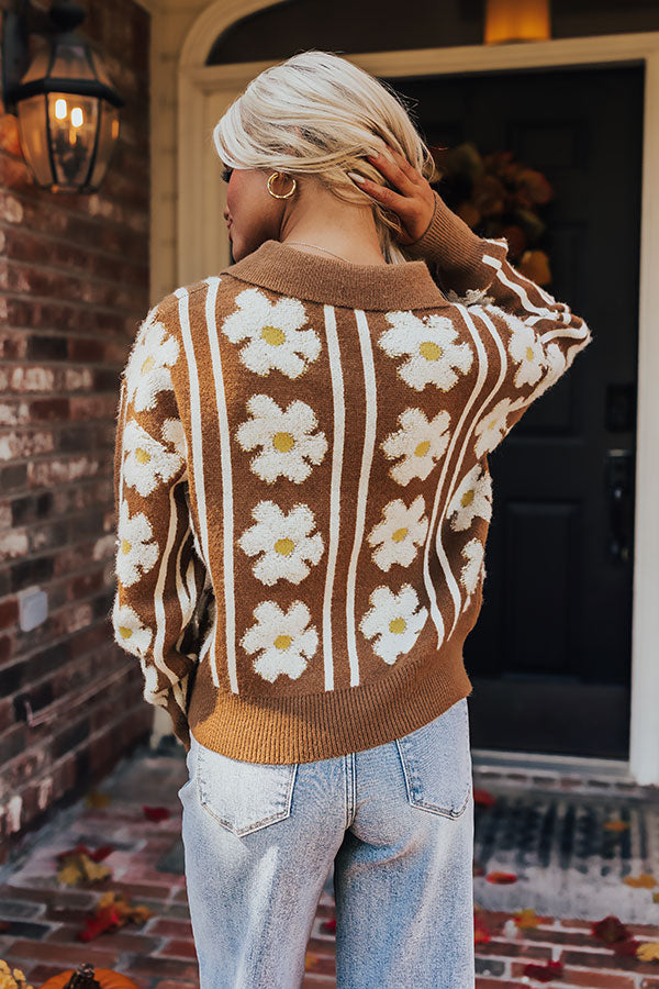 Sweet Blooms Knit Sweater Image - 4
