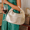Shine Bright Woven Metallic Purse in Gold Image - 1