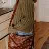 Cosmopolitan Chic Faux Leather Crossbody in Chocolate Image - 1