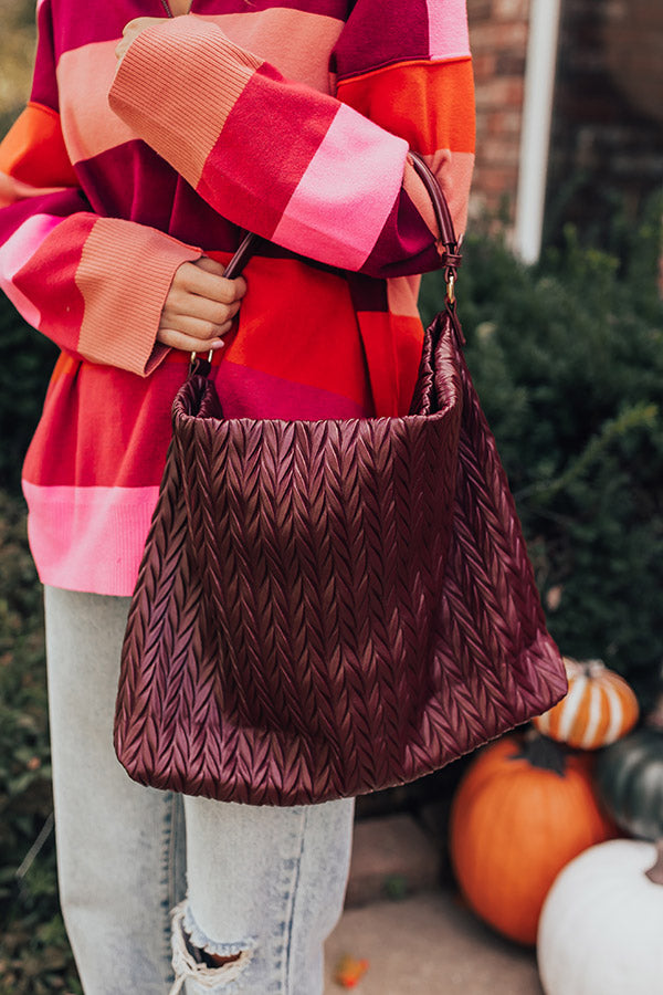 Vogue Vibes Faux Leather Tote Image - 1