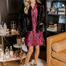 Luxe Feeling Plush Jacket in Black Image - 1