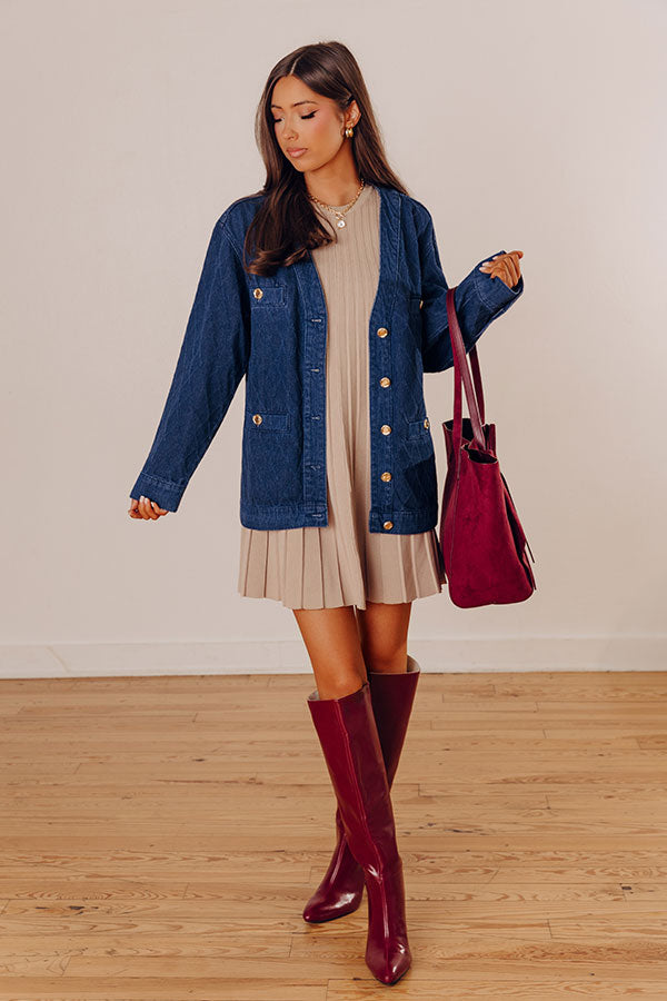 Downtown Chic Denim Jacket Image - 1