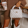 Couture Classic Faux Leather Purse in Ivory Image - 1