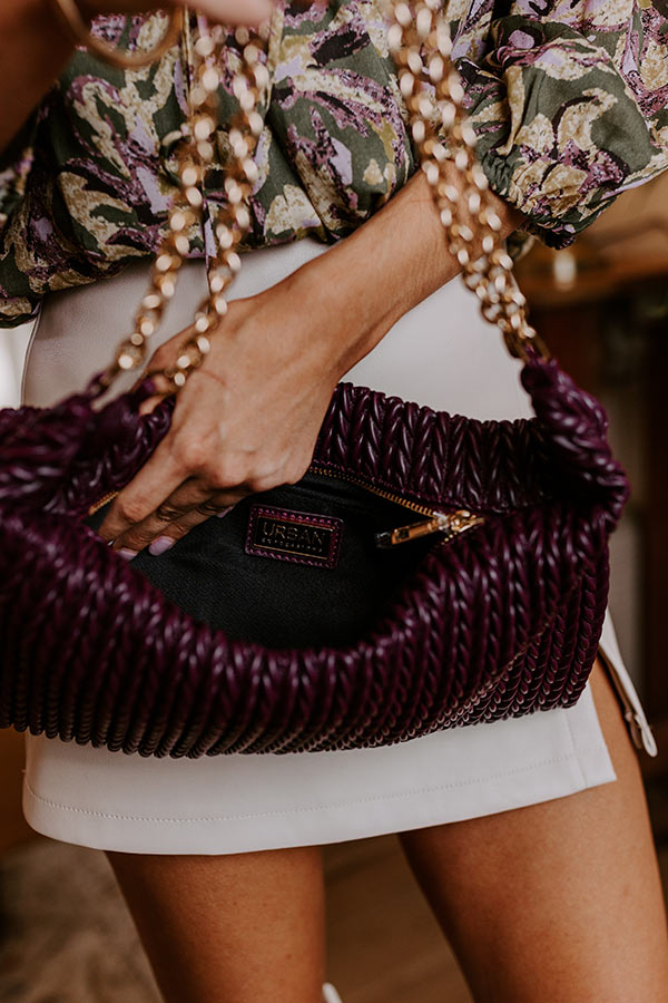 Timeless Treasures Faux Leather Tote in Windsor Wine Image - 2