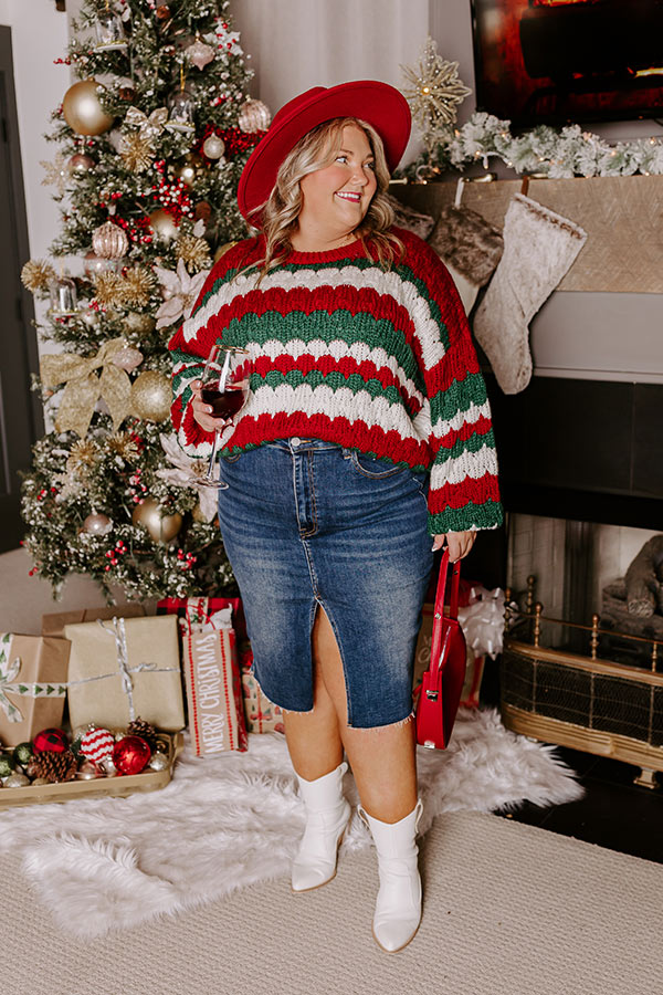 Holiday Cheer Knit Sweater Curves Image - 1
