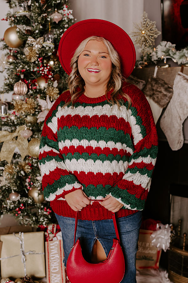 Holiday Cheer Knit Sweater Curves Image - 2