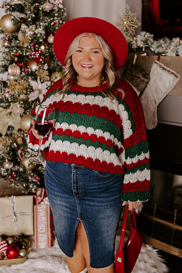 Holiday Cheer Knit Sweater Curves Image - 4