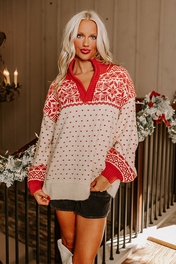 First Snowfall Knit Sweater Image - 2