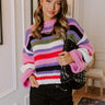 Sincerely Snuggly Stripe Knit Sweater Image - 1