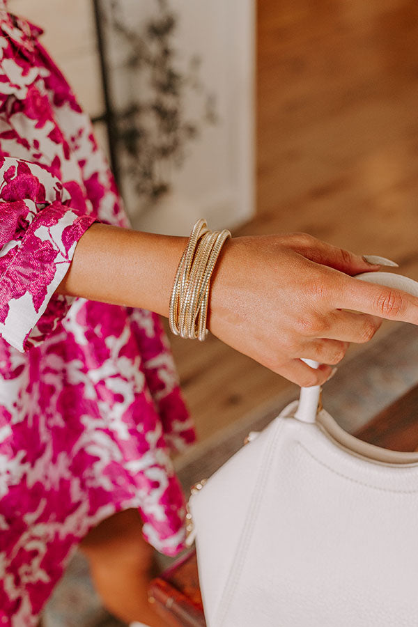 Metropolitan Muse Wrap Bracelet in Gold Image - 1