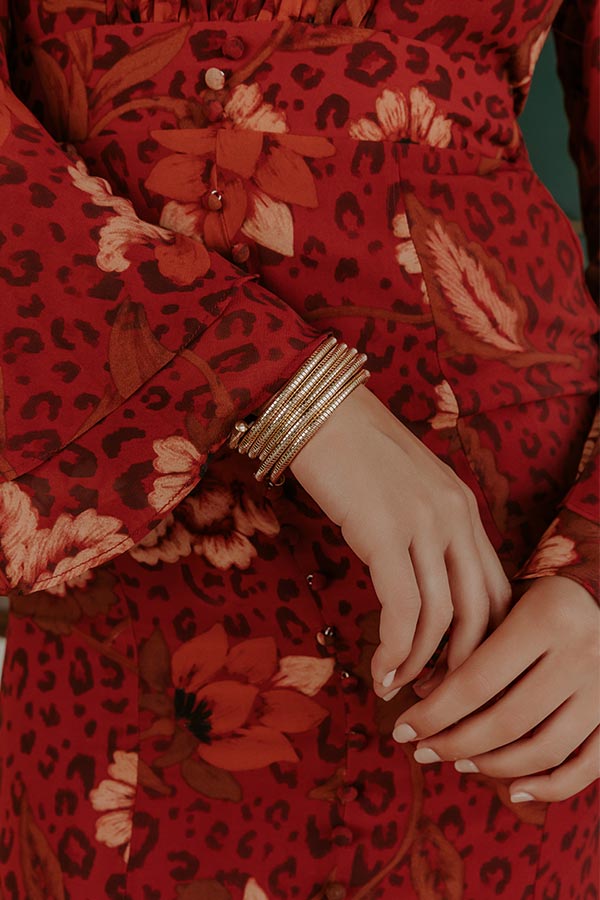 Metropolitan Muse Wrap Bracelet in Gold Image - 1