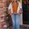 Fall Hike Color Block Sweater in Brown Curves Image - 1