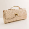 Exclusive Party Woven Metallic Purse in Gold Image - 1