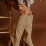 The Shiloh Faux Nubuck Knee High Boot In Khaki Image - 1