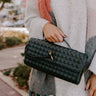 Exclusive Party Faux Leather Woven Purse in Forest Image - 1
