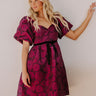 Posh Mindset Floral Jacquard Mini Dress Image - 1