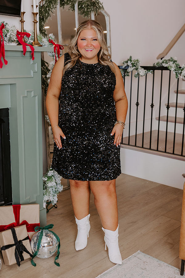 Glam Lifestyle Sequin Mini Dress Curves Image - 5