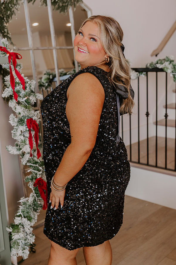 Glam Lifestyle Sequin Mini Dress Curves Image - 4