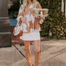 Always In Style Floral Top in Camel Image - 1