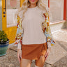 Afternoon Escape Knit Top in Iced Latte Image - 1